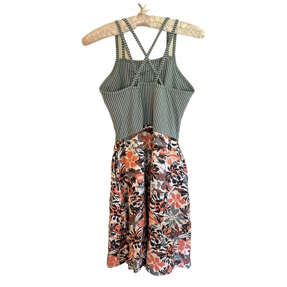 PACT Organic Cotton Fit n Flare Floral Strappy Dress Size Large - Picture 3 of 10